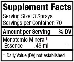 Etherium Red homeopathic spray product label