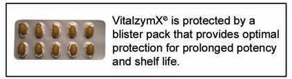 VitalzymXe Blister Pak