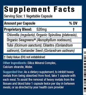 Toxin Therapy 120 Caps Supplement Facts