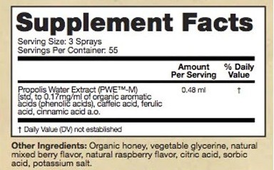 Supplement Facts - Throat Guardian 