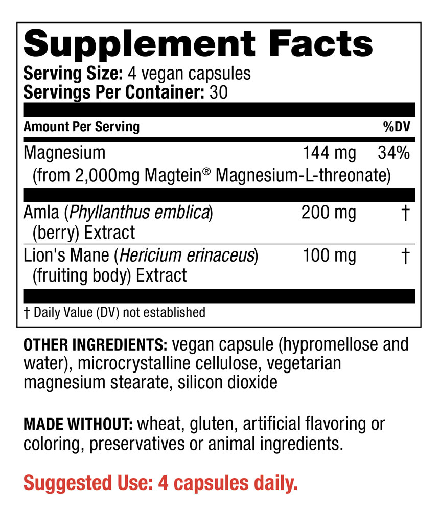 Supplement Facts - Brain Awakening