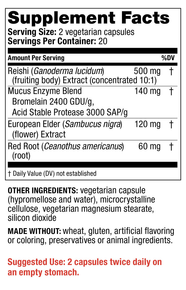 Supplement Facts - SinuZyme