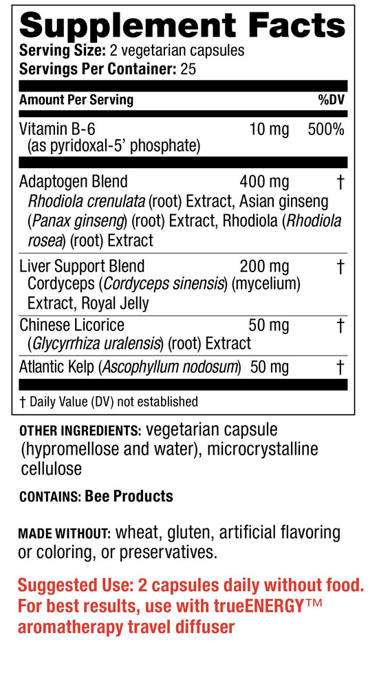 Supplement Facts - trueEnergy