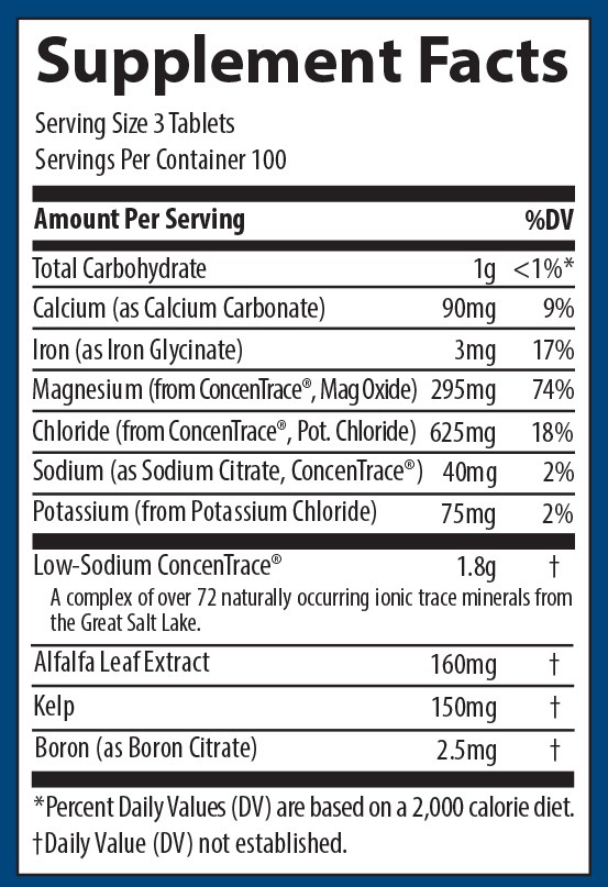 ConcenTrace Trace Mineral Tablets by Trace Minerals Research