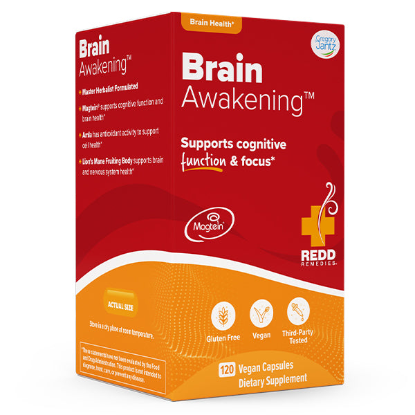 Brain Awakening  by  Redd Remedies product carton - 120 Capsules