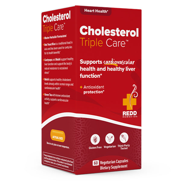 Cholesterol Triple Care  by  Redd Remedies product carton - 60 Capsules