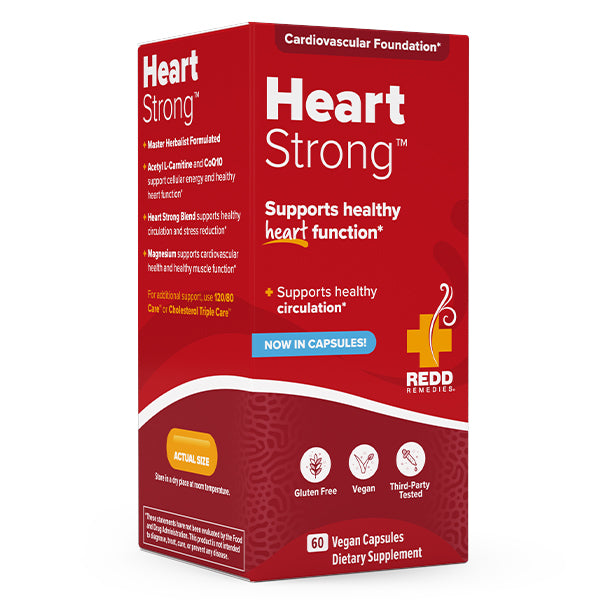 Heart Strong  by  Redd Remedies product carton - 60 Tablets