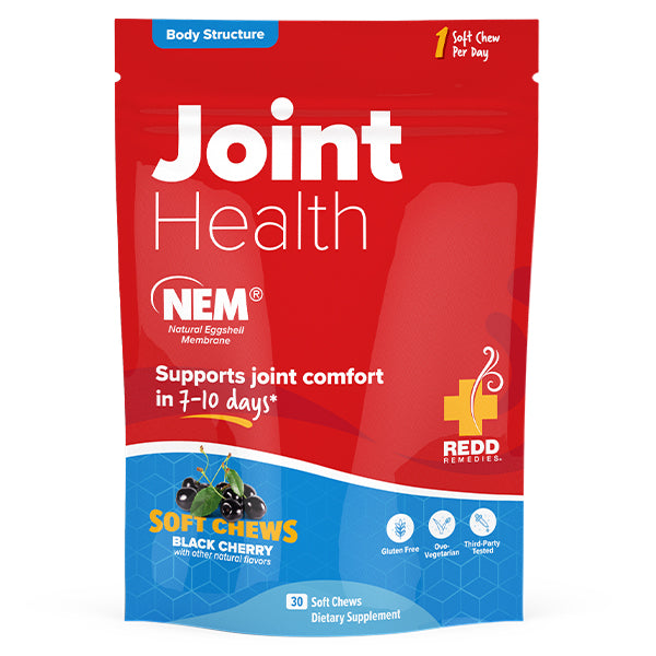 Joint Health Soft Chews  by  Redd Remedies product pouch - 30 Soft Chews