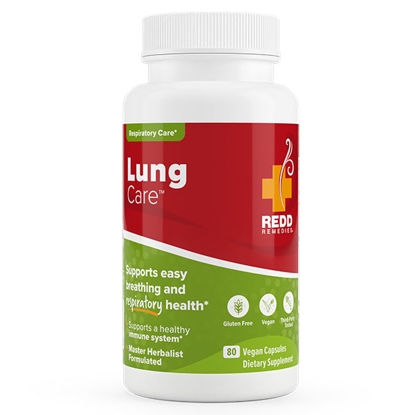 Lung Care  by  Redd Remedies product bottle - 80 Capsules