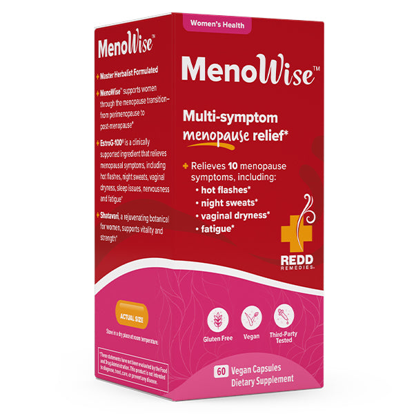 Meno Wise by Redd Remedies - product carton - 60 capsules