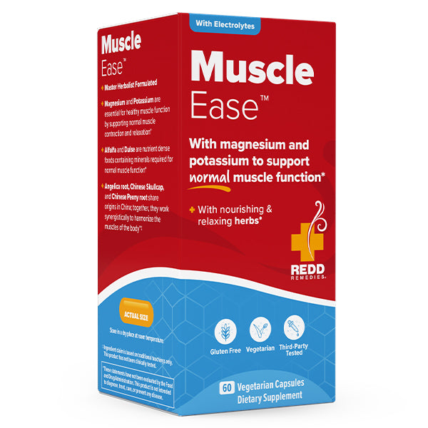 Muscle Ease  by  Redd Remedies product carton - 60 Capsules