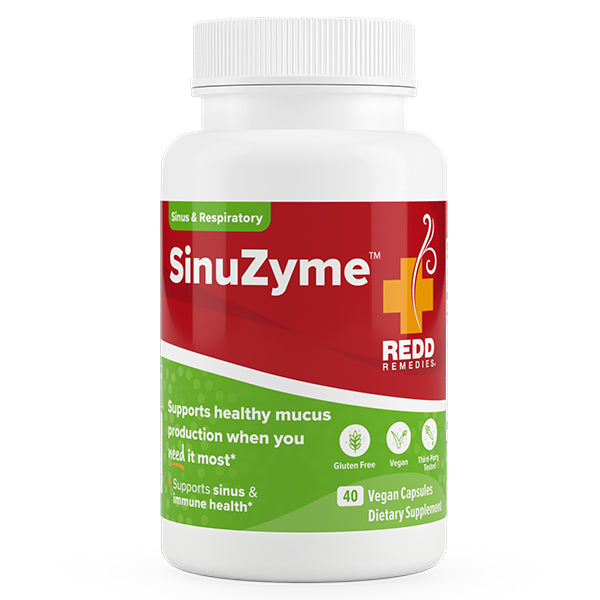 SinuZyme  by  Redd Remedies product bottle - 40 Capsules