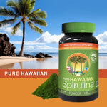 Hawaiian Spirulina Powder with Powder shown