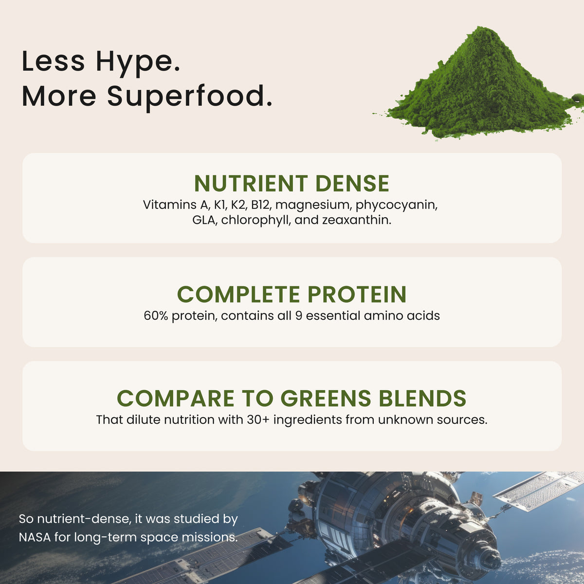 Spirulina Powder less hype more superfood