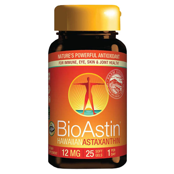BioAstin Astaxanthin  by  Nutrex Hawaii product bottle - 25 Capsules
