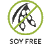 Icon representing product is free of soy