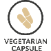 Icon representing product has a vegetarian capsule