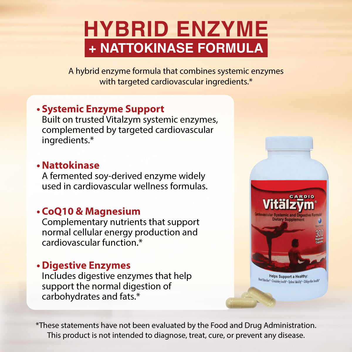vitalzym cardio infographic features