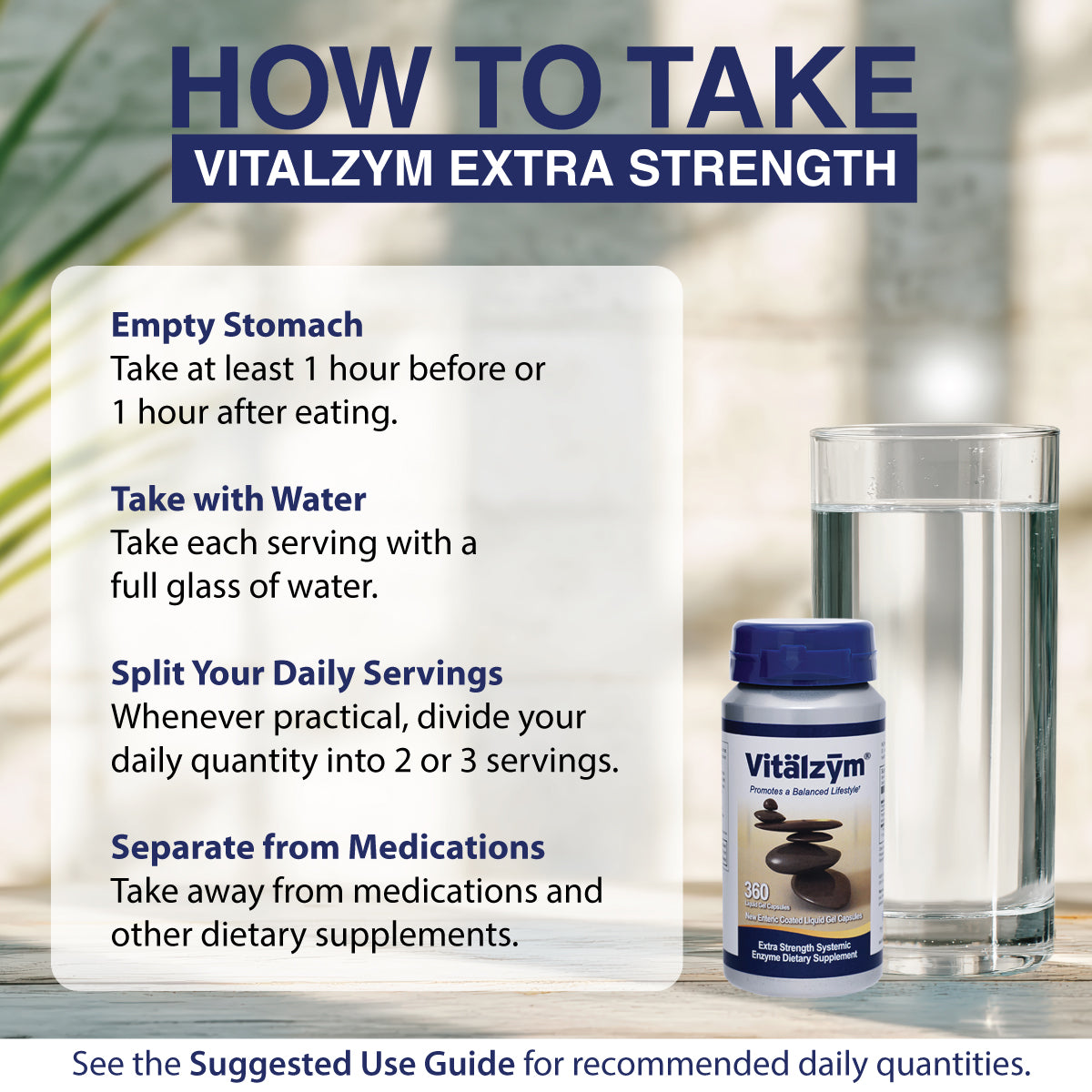 vitalzym extra strength how to take