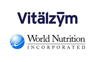 World Nutrition and Vitalzym logos in one image
