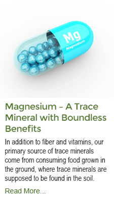 Magnesium - A Trace Minerals with Boundless Benefits